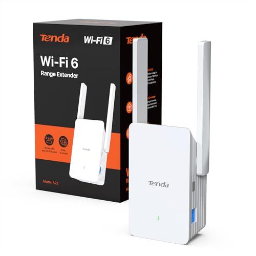 Tenda AX1500 WiFi 6 Range Extender, WiFi Signal Booster for Home Up to 1500sg.ft and 30+ Devices, Dual Band WiFi Extender Booster with Gigabit