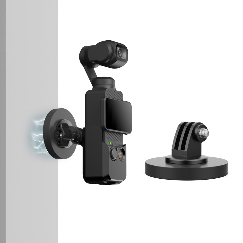 SUREWO Magnetic Camera Mount for DJI Osmo Pocket 3,Magnetic Camera Desktop Base Stand Expansion Adapter Mount Bracket Compatible with DJI Osmo Pocket