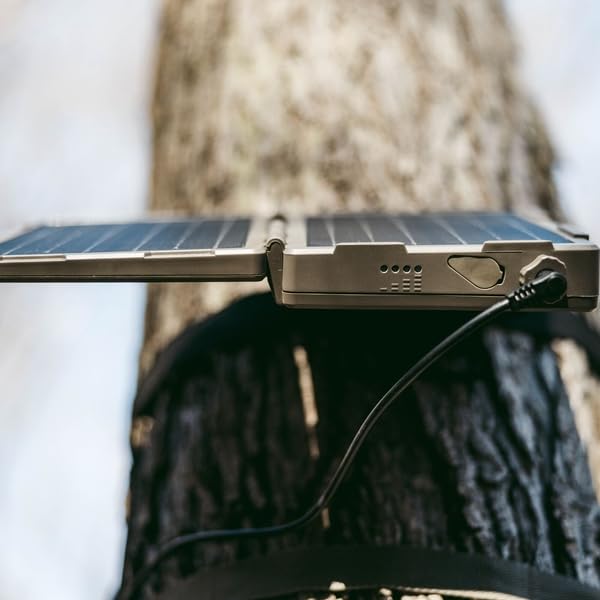 Tactacam Reveal Folding Solar Panel - 7.2W Output, Built-in Lithium Battery, Powers Trail Cameras, Compatible with Reveal & Defend Cams, Portable