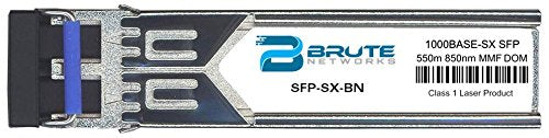 Brute Networks SFP-SX-BN - 1000BASE-SX 550m MMF 850nm SFP Transceiver (Compatible with OEM PN# SFP-SX)