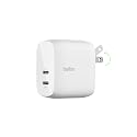 Belkin Dual USB C Charger Block 60W w/PPS Super Fast Charging - Samsung Galaxy S25, Apple iPhone 17, Air, Pro, Pro Max, iPad, AirPods, Apple Watch
