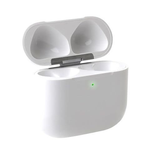 COFFWAY Wireless Charging Case for AirPods 4th Generation, USB-C Replacement Charger, Hard Shell Plastic (White)