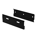 Link2Home Commercial Electric Series Bookshelf Speaker Wall Mounts, No Stud Required, 30 lbs. Weight Capacity, Black Aluminum, Set of 2 Mounts