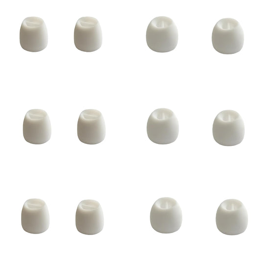 Mijusun Small Ear Tips Extra Small Earbuds Tips Replacement for Wireless Wired in-Ear Earphones fit 4.0mm-5.5mm Nozzles White