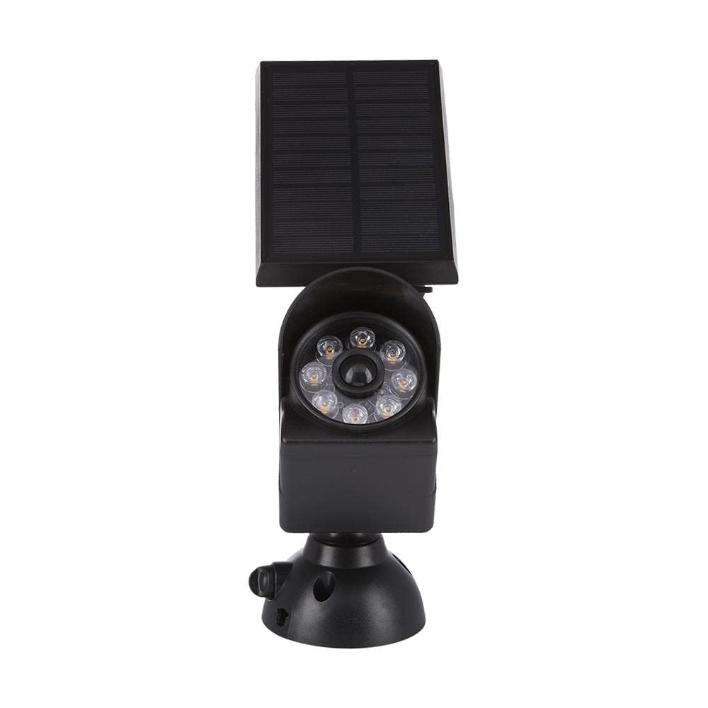 Lumen Logic LED Motion Sensing Solar Security Light (Black) 3000K 200 Lumens for Mounting on House, Garage, Wall, Metal Surface, Tree, Post, Pole or