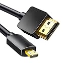 Micro USB to HDMI Converter, 4K 1080P HDMI Extender Cable 1.5M/ 5ft Adapter, Copy and Expand Videos Pictures from Mobile Phone or Tablet to HDTV