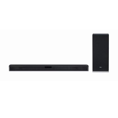 LG SL5Y 2.1 Channel 400W Sound Bar w/ DTS Virtual: X & High-Res Audio - Black (Renewed)
