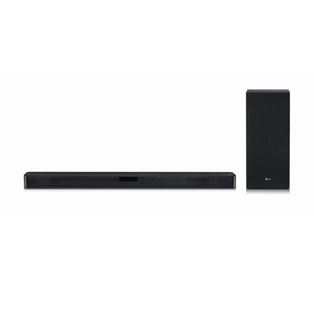 LG SL5Y 2.1 Channel 400W Sound Bar w/ DTS Virtual: X & High-Res Audio - Black (Renewed)