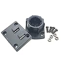 ChargerCity 25mm/1" inch Ball socklet to AMPs Connection Adapter + Dual T Plate for 1" inch Ball Connection Mount and Arkon Robust Series Mount