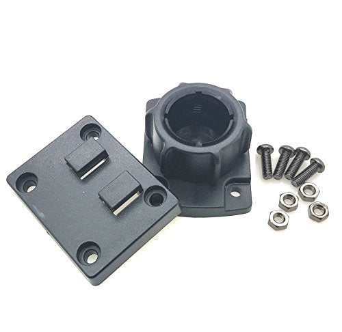 ChargerCity 25mm/1" inch Ball socklet to AMPs Connection Adapter + Dual T Plate for 1" inch Ball Connection Mount and Arkon Robust Series Mount