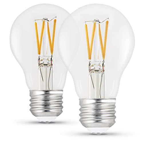 Feit Electric LED A19 Medium Base Light Bulb - 60W Equivalent - 15 Year Life - 810 Lumen - 2700K Soft White - Dimmable | 2-Pack