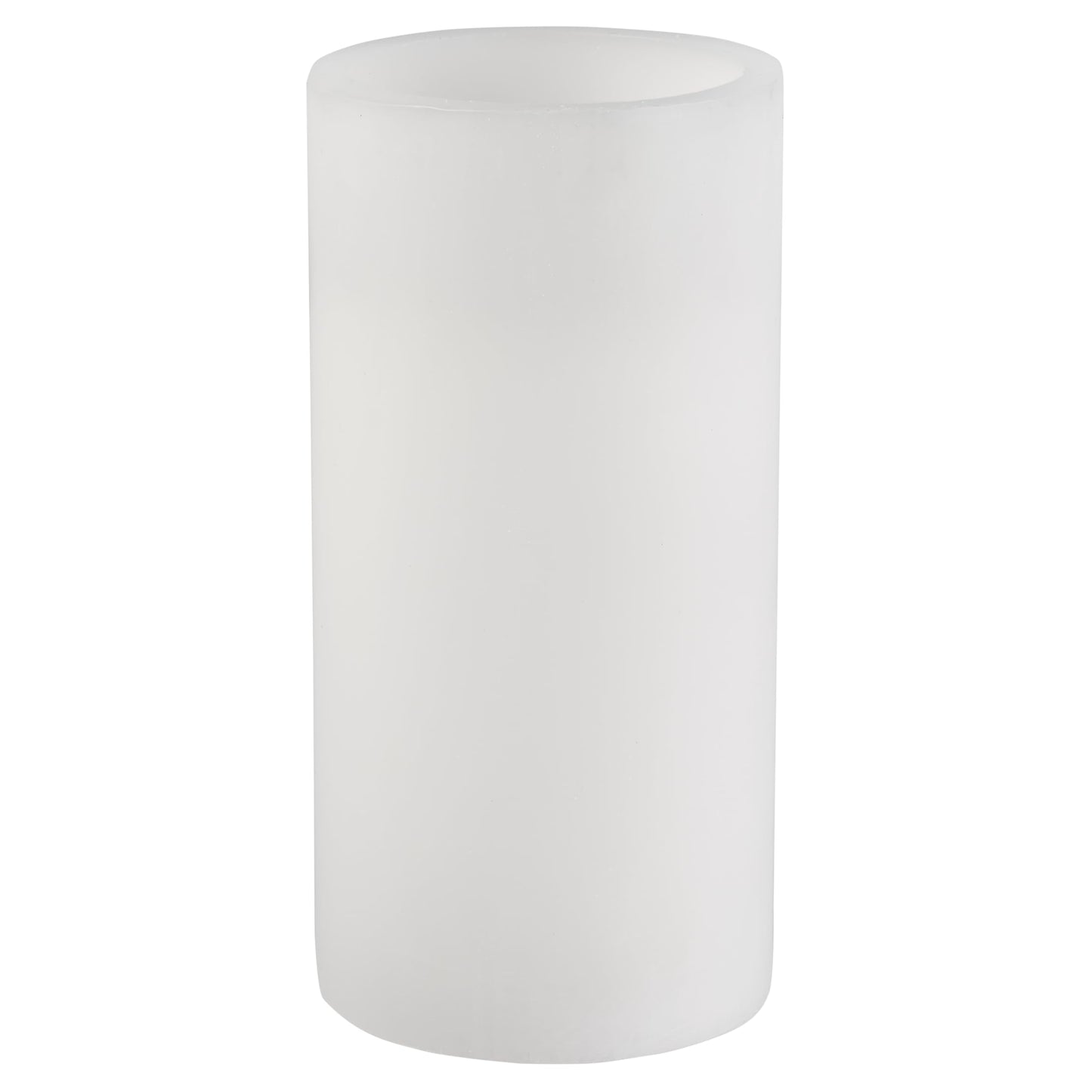 Mikasa LED Pillar Candle, White Real Wax Flameless Candle with Flickering Light, 5-Hour Timer, 4 x 8 Inch, Battery Operated Decorative Candle for Home
