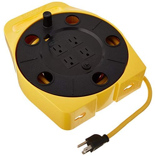 Bayco 25ft Cord Reel w/Integrated Cord & 4 Outlets