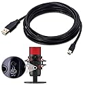 ienza Long 10FT Mini-B USB Cable Cord Wire for HyperX Quadcast USB Condenser Gaming Microphone (Note: Not for QuadCast S, Not Compatible with All