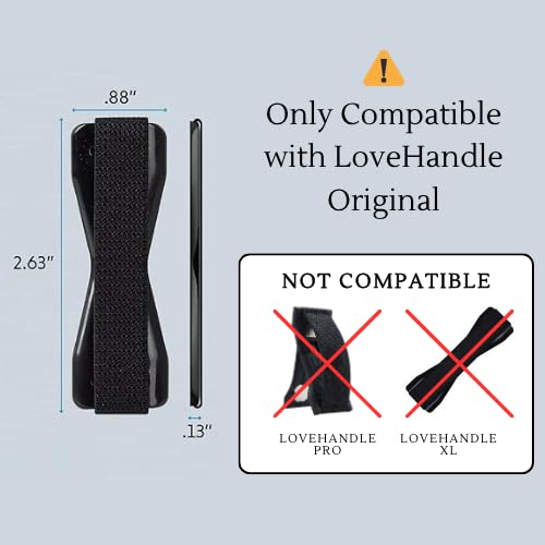LOVEHANDLE Spare Parts Kit for Universal Phone Grip - Replacement Adhesive, and Silicone Adapter Sticker - Compatible with Smartphones & Mini Tablets