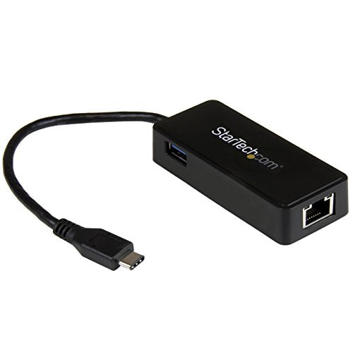 StarTech USB-C to Ethernet Gigabit Adapter, Thunderbolt 3 Compatible