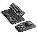 Vaydeer Keyboard Stand and Mouse Pad Set with Wrist Rest, Soft Memory Foam Wrist Support, Ergonomic Wrist Cushion for Desk, Relieves Carpal Tunnel