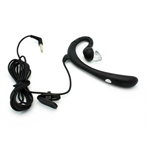 Wired Mono Headset Earphone w Mic Headphone 3.5mm Single Earbud Hands-Free Microphone Over-The-Ear Compatible with LG K40