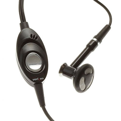 Mono Hands-Free Headset Premium Wired Earphones 2.5mm w Microphone for Verizon BlackBerry 8830 - Verizon Casio G-Zone Ravine C751 - Verizon Casio…