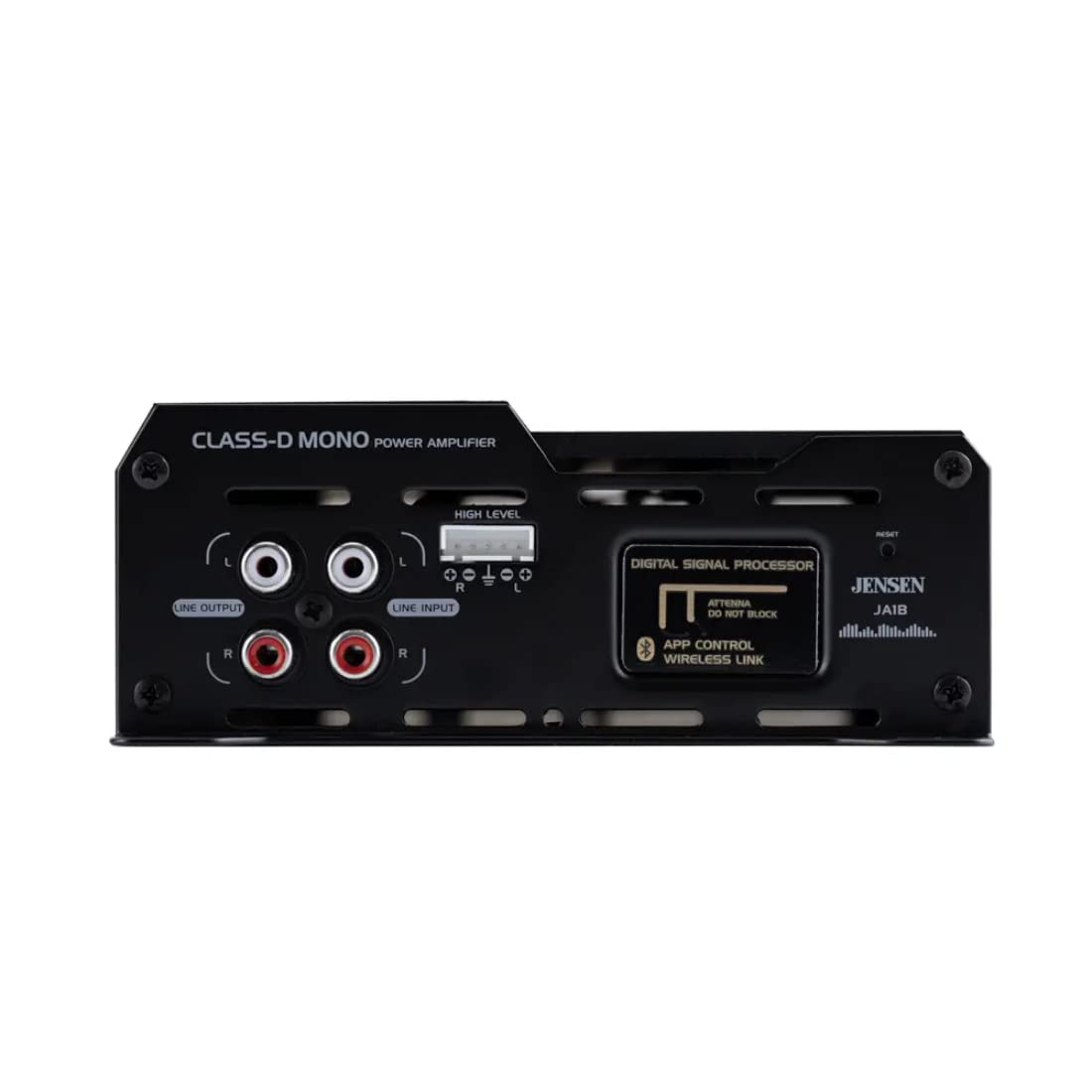 Jensen JA1B 290W RMS Monoblock Class-D Car Audio Compact Amplifier with DSP