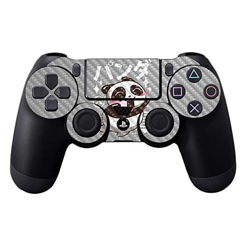 MightySkins Carbon Fiber Skin for Sony PS4 Controller - Panda Kawaii | Protective, Durable Textured Carbon Fiber Finish | Easy to Apply, Remove,