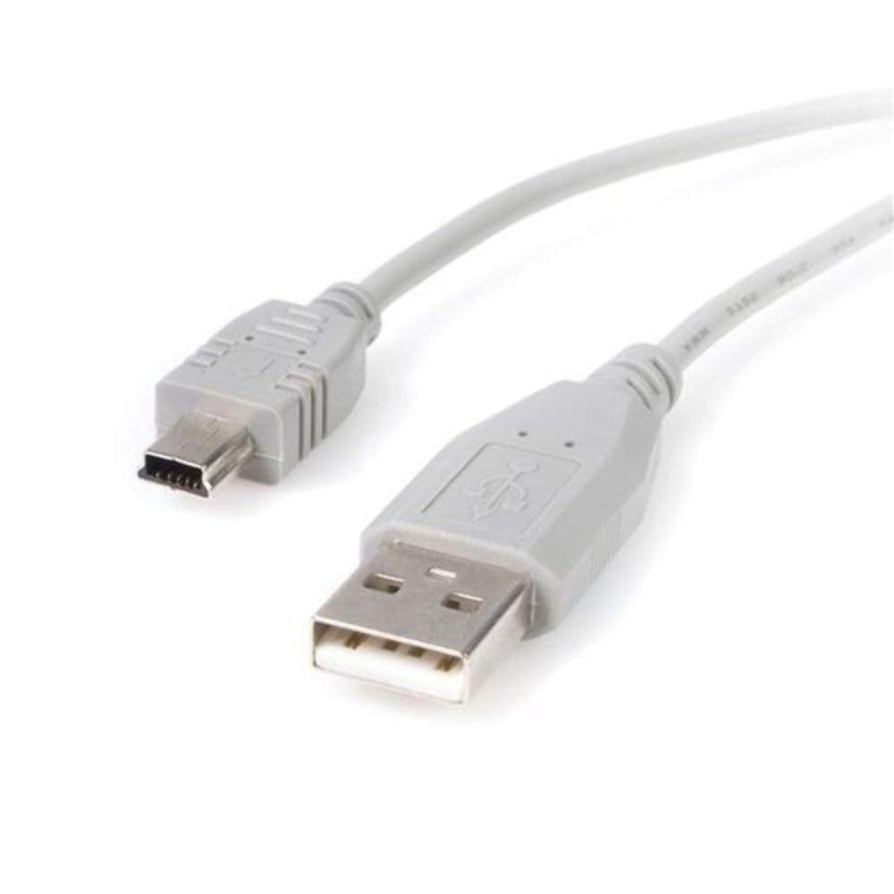 THIS HIGH QUALITY USB A TO MINI B CABLE PROVIDES ONE (4-PIN) USB TYPE A MALE CON