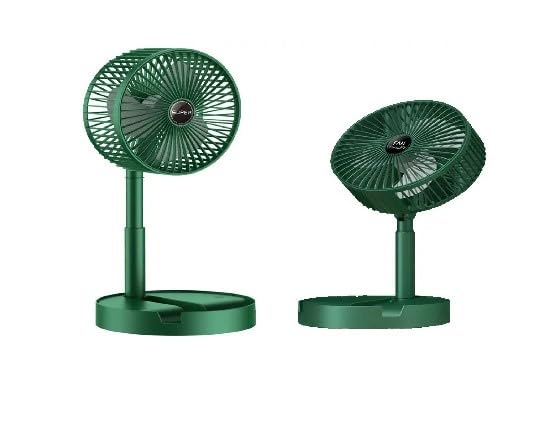 SEDLAV Electric Stand and Table Fan - Telescopic with Adjustable Height, Folding Fan Design - Rechargeable and Portable - Ideal for Home or Office Use