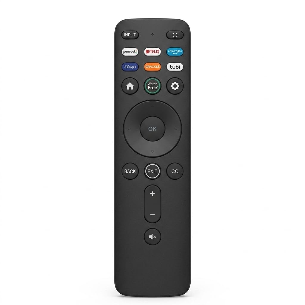 GHUST XRT260 Replacement IR Remote Control for VIZIO Smart TV V435-J01 V505-J09 V555-J01 V655-J09 V705-J03 V755-J04 V585-J01 V705X-J03 V756X-J03