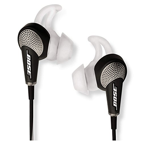Bose QuietComfort 20i Acoustic Noise Cancelling Headphones, Black/White (Renewed)