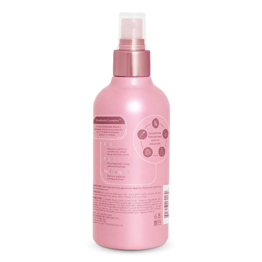 Infusion K Keratin Anti-Breakage Blow Dry Styling Spray – UltraKeratin Complex, Controls Frizz, Smooths Hair, Lightweight, Enhances Softness & Shine, 8 oz