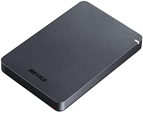 BUFFALO 1TB MiniStation PGF Portable External Hard Drive HDD Shock Resistant, USB 3.0 (3.2 Gen 1x1) for PC, Mac