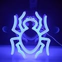 JYWJ Spider Double Sided Neon Signs,USB or 3-AA Battery Powered Neon Light,LED Desktop Wall Decoration,Various Parties,Decoration Of Business Premises