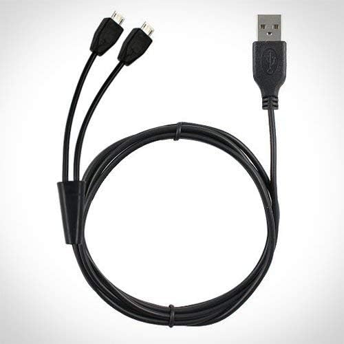 Omnihil 10 Feet Dual Micro-USB Splitter Cable- Power up to Two Micro USB Devices at Once