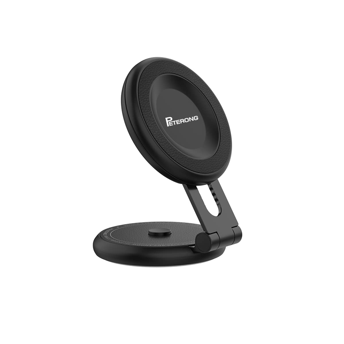 PETERONG Magnetic Car Phone Holder Mount for Tesla Model 3/Y/Mustang Mach-E Compatible with MagSafe, Car Phone Mount Foldable Invisible Cradle Stand