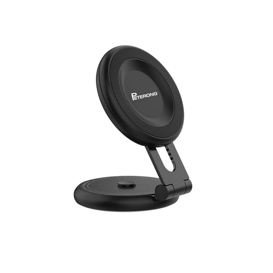 PETERONG Magnetic Car Phone Holder Mount for Tesla Model 3/Y/Mustang Mach-E Compatible with MagSafe, Car Phone Mount Foldable Invisible Cradle Stand