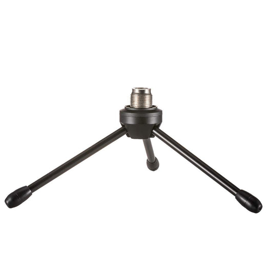 LYRCRO Desktop Desk Foldabe Tripod Microphone Stand with Non-slip Feet,Durable Iron Construction,Ideal for Podcasts, Online Chat, Conferences