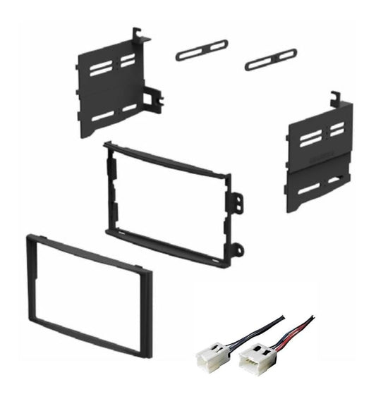 ASC Car Stereo Dash Install Kit and Wire Harness for Installing a Double Din Aftermarket Radio -Made for Nissan: 2003 2004 2005 350z