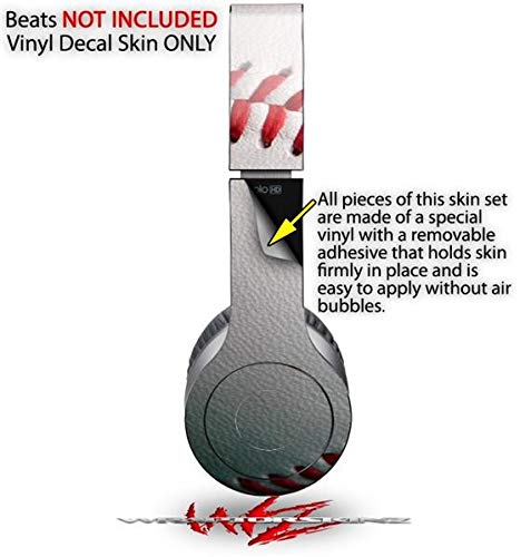 Skin Decal Wrap Works with Original Beats Solo HD Headphones Baseball Skin Only (Headphones NOT Included)