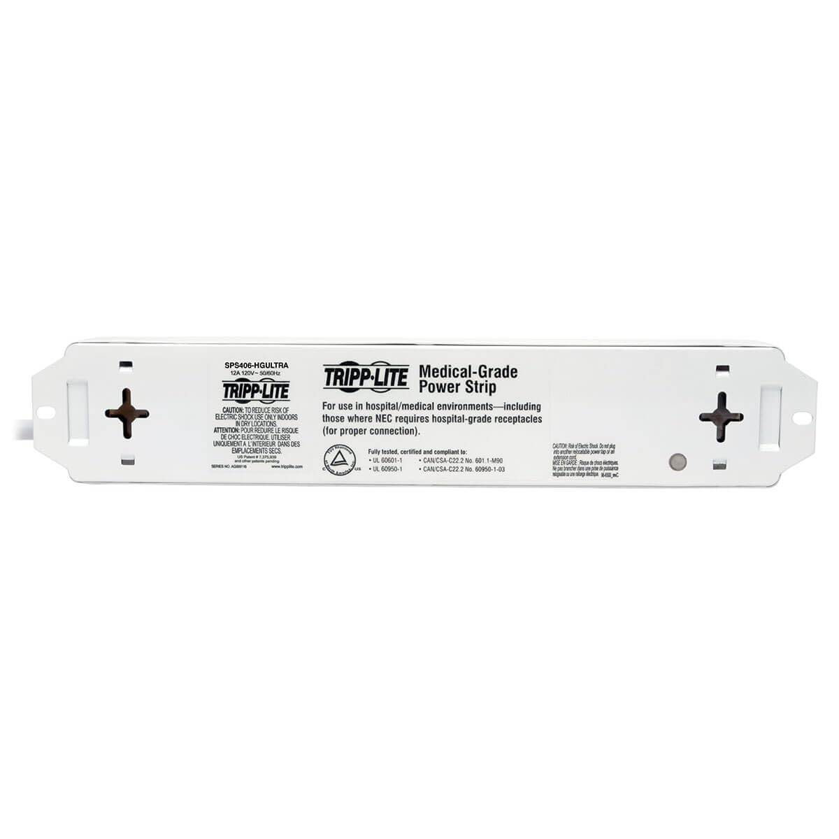 Tripp Lite Medical-Grade Surge Protector Power Strip, 4 Hospital-Grade Outlets, 6 ft. Cord, for Patient-Care Vicinity- UL60601-1 (SPS406HGULTRA)