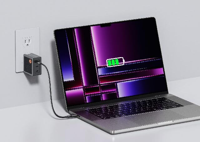 ?????????? 65W USB-C Charger Block Type C Charger, 3-Port Type-C GaN Charger USB-C Power Adapter Fast Charging Compatible with iPhone 16/15/14, Galaxy