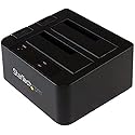StarTech.com Dual-Bay USB 3.1 to SATA Hard Drive Docking Station, USB 3.1 (10 Gbps), External 2.5/3.5" SATA I/II/III, SSD/HDD Docking Station