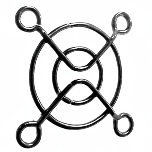 40mm Black Fan Grill (2 Pack)