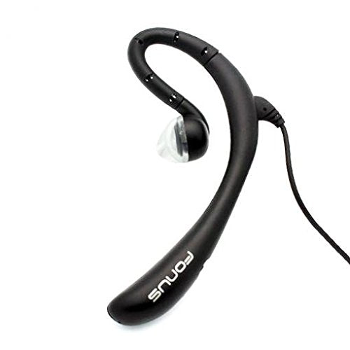 ATWATEC Wired Headset Mono Hands-Free Earphone 3.5mm Headphone Earpiece Boom Microphone Single Earbud Black for Verizon iPhone 6 Plus, 6S, 6S Plus
