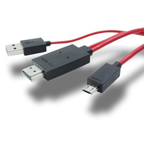 Unknown 6.5 Feet MHL to HDMI Male Adapter Cable for Smartphones and Tablets