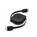 JCNio Retractable HDMI 2.0 Cable 1.5m/5ft Length 4K Resolution, Black