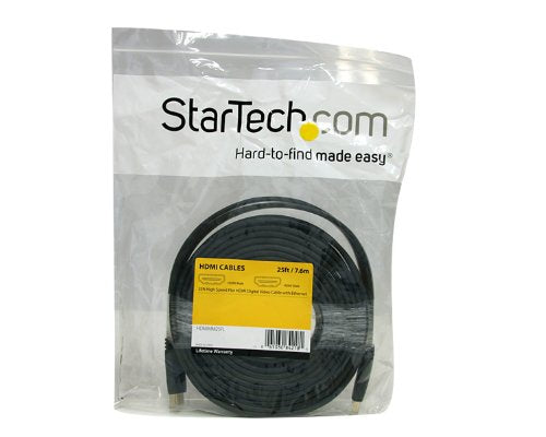 STARTECH.COM 25 FT Flat HIGH Speed HDMI Cable with ETHERNET - HDMI - M/M