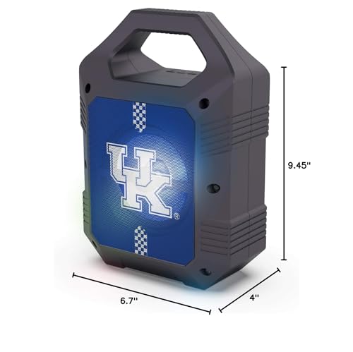 SOAR NCAA ShockBox XL LED Wireless Bluetooth Speaker, Kentucky Wildcats
