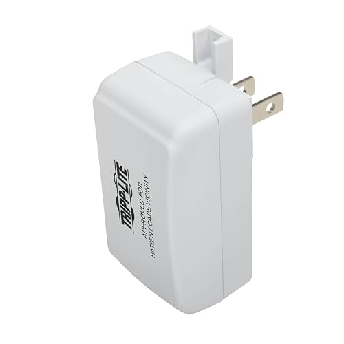 Tripp Lite USB Tablet Smartphone Wall Charger Hospital-Grade Medical 1-Port 2.5A (U280-001-W2-HG), White