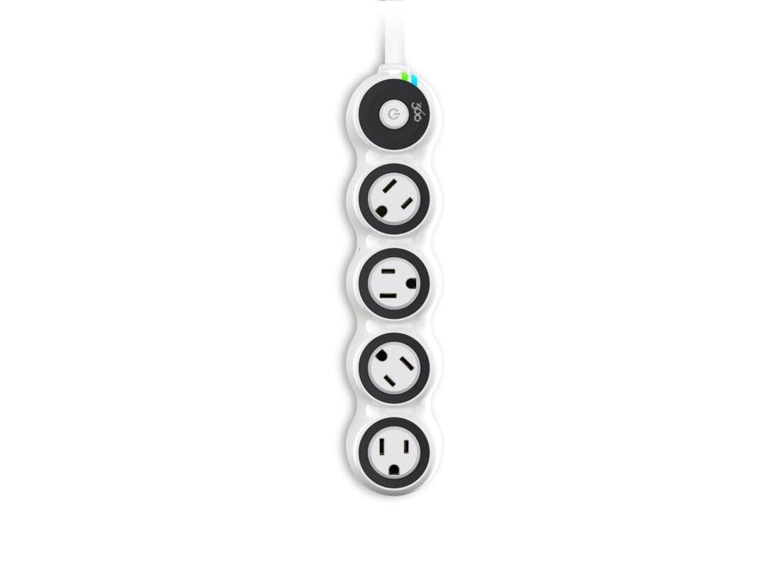 360 Electrical PowerCurve Power Strip, Extension Cord with Multiple Outlets, 4 Rotating Outlets, Outlet Extender 4 ft, Surge Protector Power Strip