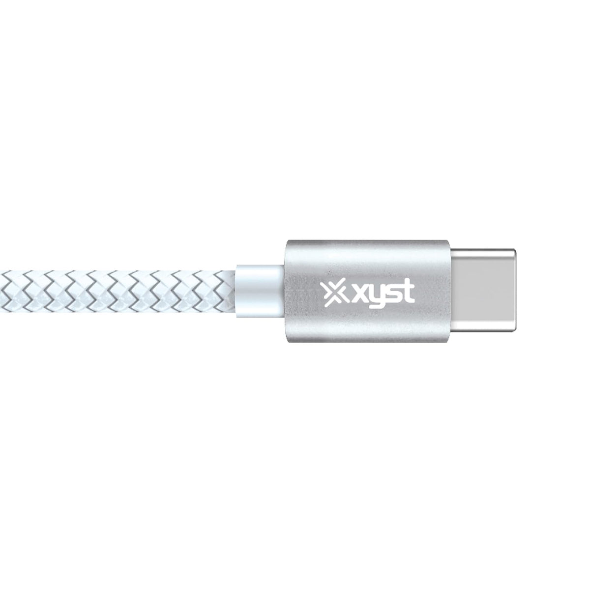 XYST 10-Ft. Braided USB-C to USB-C Cable, White